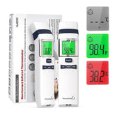 HubiBaby no-touch forehead thermometer front view for quick family fever screening