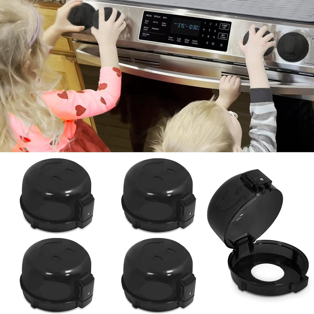 Huggful oven knob covers pack front view for safe stove control