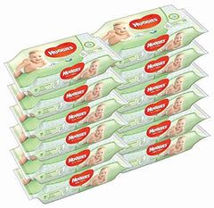 Huggies Baby Wipes Natural Care Aloe Vera pack front for sensitive-skin cleansing