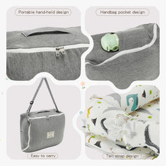 Huggynest baby lounger machine-washable-cover for easy cleanup.