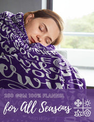 Huglanket soft flannel closeup highlights plush texture and skin-friendly feel