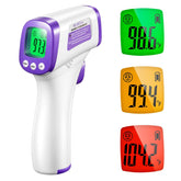 HUHETA infrared thermometer forehead measure showing quick non-contact fever screening