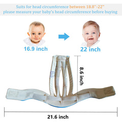 Huifen adjustable baby head protector back view highlights rear coverage for safer movement.