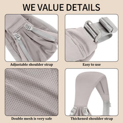 Huifen ergonomic sling delivers padded shoulders and lumbar support to ease caregiver fatigue.
