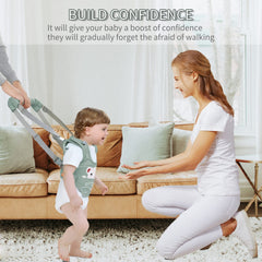 Huifen harness with detachable crotch shows switchable support during stand-to-walk