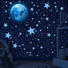 Huimdery 492 glow stars wall decals for living room ambient galaxy charm.