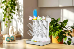 Huishun bottle-drying rack adjustable branches adapt to bottle sizes.