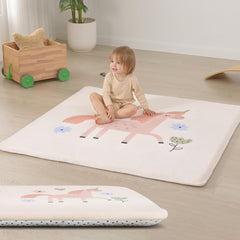 Huloo Sleep baby play mat Unicorn design ready for 50x50 play space