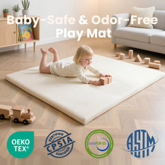Huloo Sleep cream waterproof surface for easy cleanups after spills and messes.