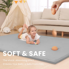 Huloo Sleep non-slip backing ensures mat stays put on hardwood floors