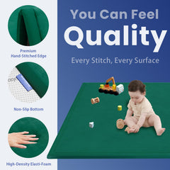 Huloo Sleep water-repellent fabric helps protect the mat from spills and messes.