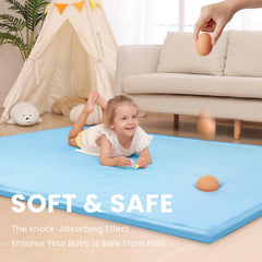Close-up of Huloo Sleep memory foam showing 1.3 inch thickness