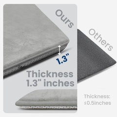 Huloo Sleep non-slip backing bottom image demonstrates stable surface on wood or tile