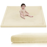 Huloo Sleep play mat 50x50 tatami vanilla offers roomy tummy time and soft padding.