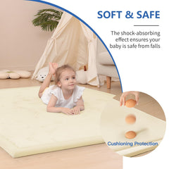 Huloo Sleep non-slip backing ensures stable crawling sessions on various floors.