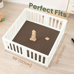 Huloo Sleep play mat water-repellent coral velvet ready for quick spill cleanup.