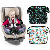 HunnmingRe dinosaur car seat protector 2-pack with spill protection.
