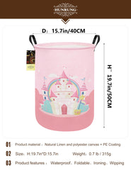 HUNRUNG laundry hamper collapsible design saves space when not in use.
