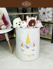 HUNRUNG Laundry Hamper collapsible side demonstrates space saving design