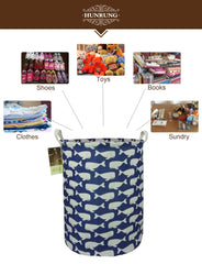HUNRUNG laundry hamper sturdy handles for easy toting between rooms.