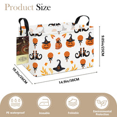 HUNRUNG REC-Candy Pumpkin pattern closeup with cute animal design for kids’ rooms