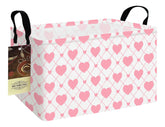 HUNRUNG REC-Heart storage basket helps tidy toys and keep playtime organized.