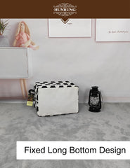 HUNRUNG rectangle storage basket animal pattern adds playful room decor