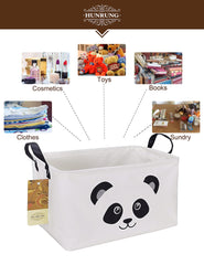 HUNRUNG panda basket collapsed flat for space-saving storage and easy transport