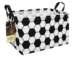 HUNRUNG rectangle storage basket cute canvas for tidy toy and book storage