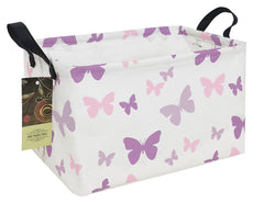 HUNRUNG rectangle storage basket front view keeps toys organized and within reach.