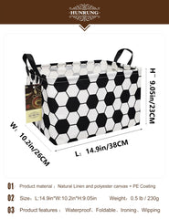 HUNRUNG rectangle storage basket handles make tote easy for quick cleanup