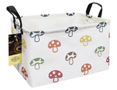 HUNRUNG mushroom storage basket front view for toys and clothes