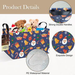 HUNRUNG rectangle storage basket shows nursery storage use for diapers and wipes.