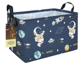 HUNRUNG rectangle storage basket closeup shows durable canvas material for toy organization.