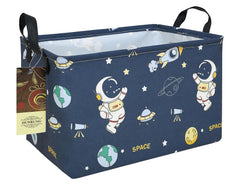 HUNRUNG rectangle storage basket closeup shows durable canvas material for toy organization.