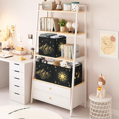 HUUMONSS Black Gold Cubes with handles, ready for bedroom storage and travel.