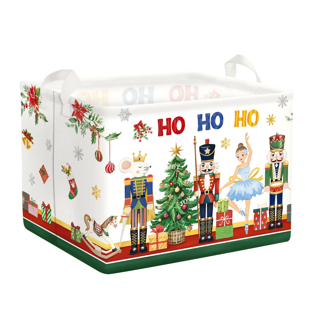 HUUMONSS cartoon Christmas basket close-up for toy organization.