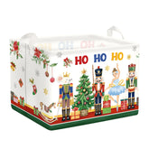 HUUMONSS cartoon Christmas basket close-up for toy organization.