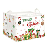 HUUMONSS Christmas Reindeer Laundry Hamper stands upright for easy laundry sorting