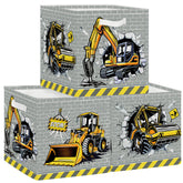 HUUMONSS construction vehicles cube-bin front view helps organize toys neatly in playrooms