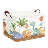 HUUMONSS dinosaurs baby laundry hamper folded for compact storage and easy transport