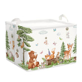 HUUMONSS Forest Animals baby laundry hamper woodland scene for tidy nursery