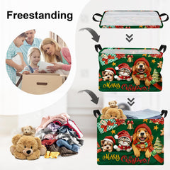 HUUMONSS kid-friendly basket with cartoon pattern offers bright, easy toy organization