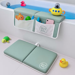 HUX Baby bath kneeler with foam padding provides comfortable knee support during baths.