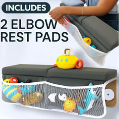 HUX Baby bath kneeler non-slip backing enhances tub safety