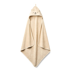 Huxie baby towel organic cotton bear-face highlights gentle touch