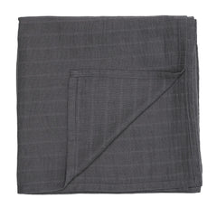 Huxie Swaddle soft-grey muslin closeup shows breathable baby comfort.