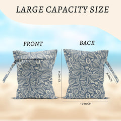 HZMLYDJ wet bag with snap-attach handle enables easy carrying on the go.