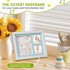 Hzorille clay-and-frame assembly view shows safe, non-toxic materials for newborn keepsakes.