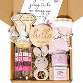 iAOVUEBY new mom gift basket unboxing demonstrates thoughtful postpartum care ideas